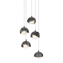 Hubbardton Forge 131125-SKT-LONG-14-89-GG0711 - Brooklyn 5-Light Double Shade Pendant