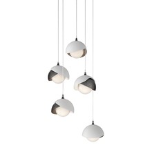 Hubbardton Forge 131125-SKT-LONG-89-02-GG0711 - Brooklyn 5-Light Double Shade Pendant