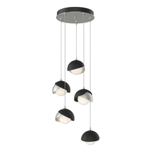 Hubbardton Forge 131125-SKT-STND-85-10-GG0711 - Brooklyn 5-Light Double Shade Pendant