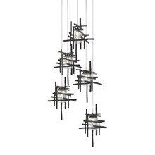 Hubbardton Forge 131126-SKT-LONG-10-II0728 - Tura 5-Light Seeded Glass Pendant