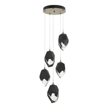 Hubbardton Forge 131138-SKT-LONG-84-BP0755 - Chrysalis 5-Light Large Crystal Pendant