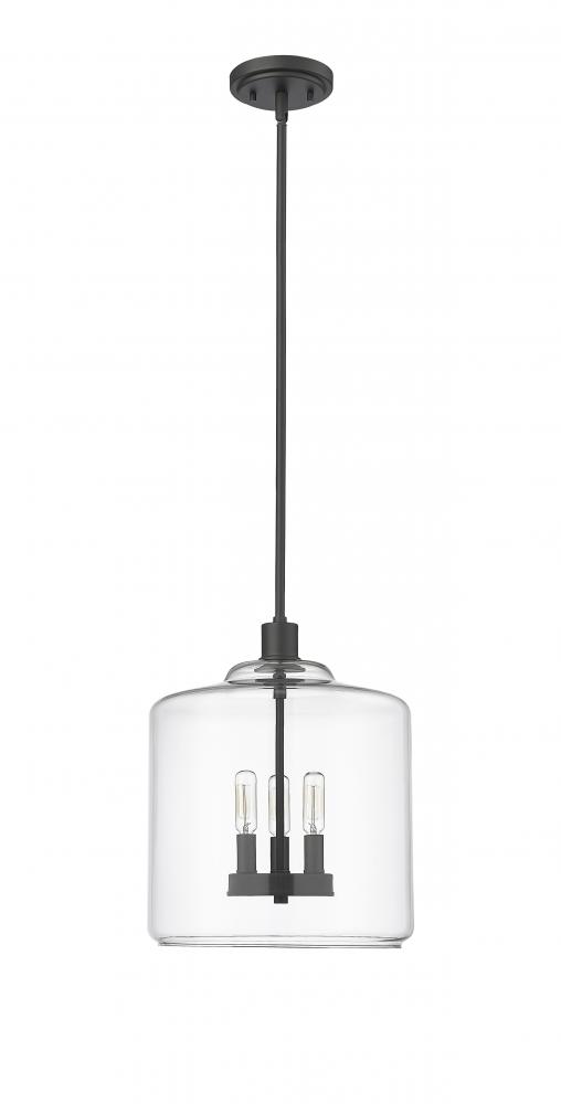 Asheville 3-Light Pendant light Matte Black