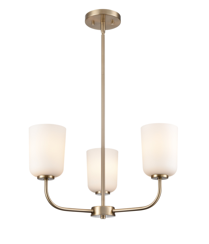Laphia 21&#34; Wide 3-Light Chandelier - Modern Gold