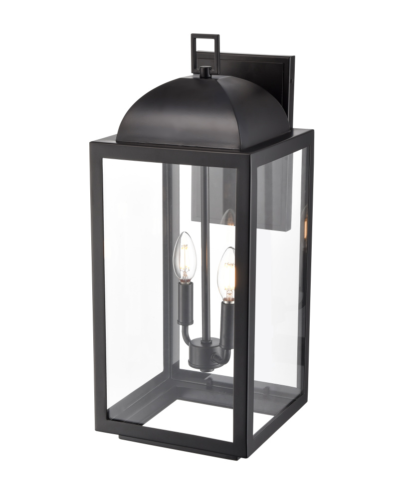 Beaufort 22.25&#34; High 2-Light Outdoor Wall Sconce - Powder Coated Black