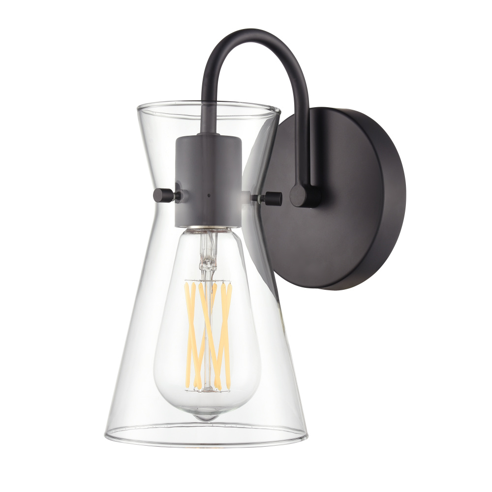 Camellia 4.75&#34; Wide 1-Light Vanity - Matte Black