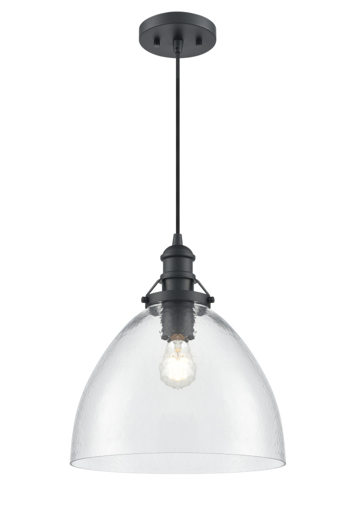 Khrisa 12.75&#34; Wide 1-Light Pendant - Matte Black