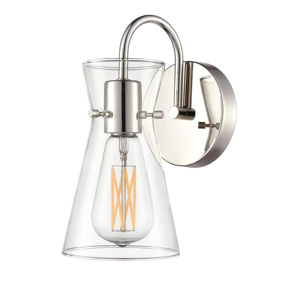 Camellia 4.75&#34; Wide 1-Light Vanity - Polished Nickel