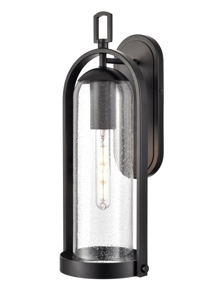 Luxio 20&#34; High 1-Light Outdoor Wall Sconce - Powder Coated Black