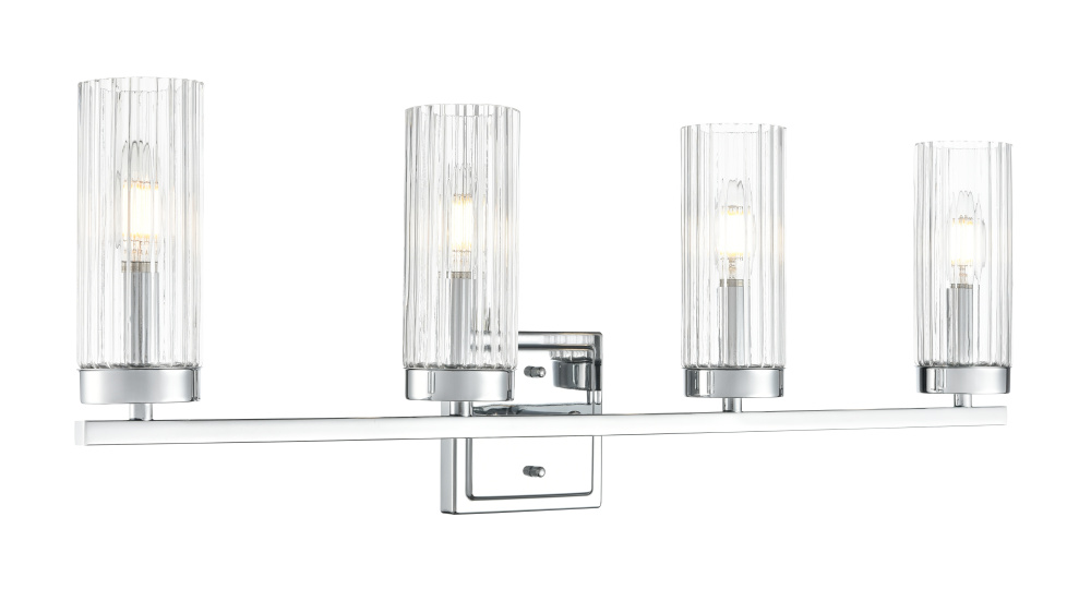 Iversen 29.75&#34; Wide 4-Light Vanity - Polished Chrome