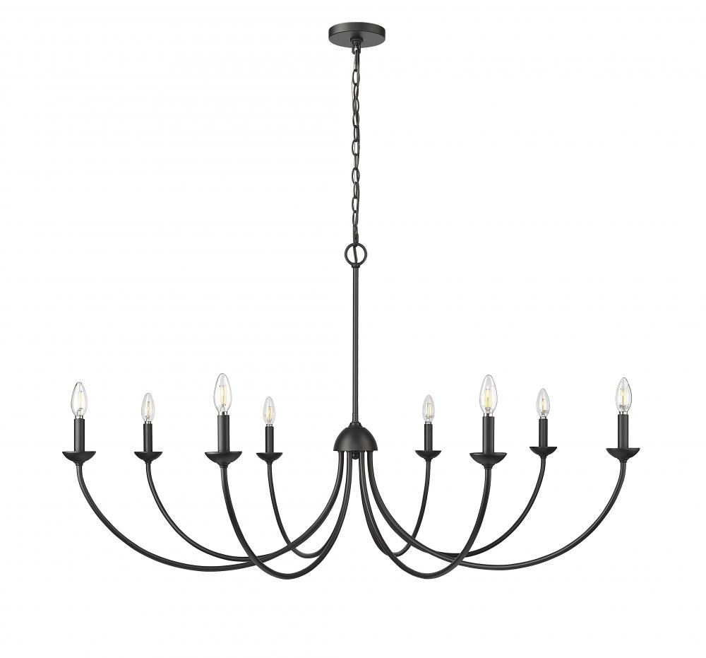 Huxley 8-Light Chandelier Ceiling Light Matte Black