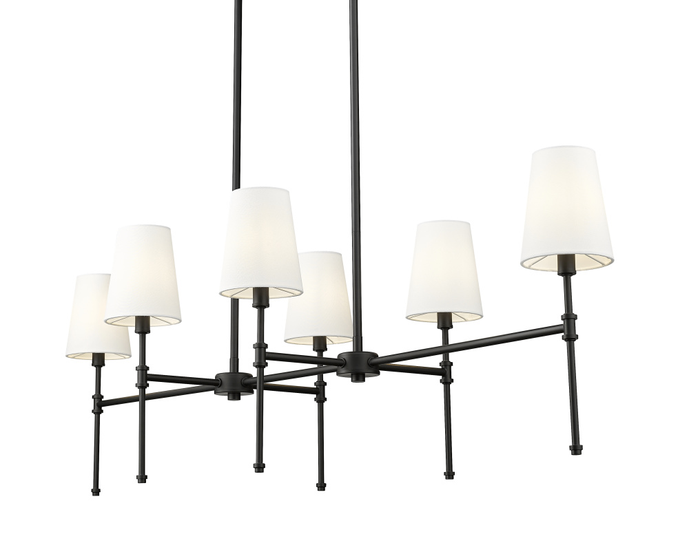 Adorra 48&#34; Wide 6-Light Chandelier - Matte Black