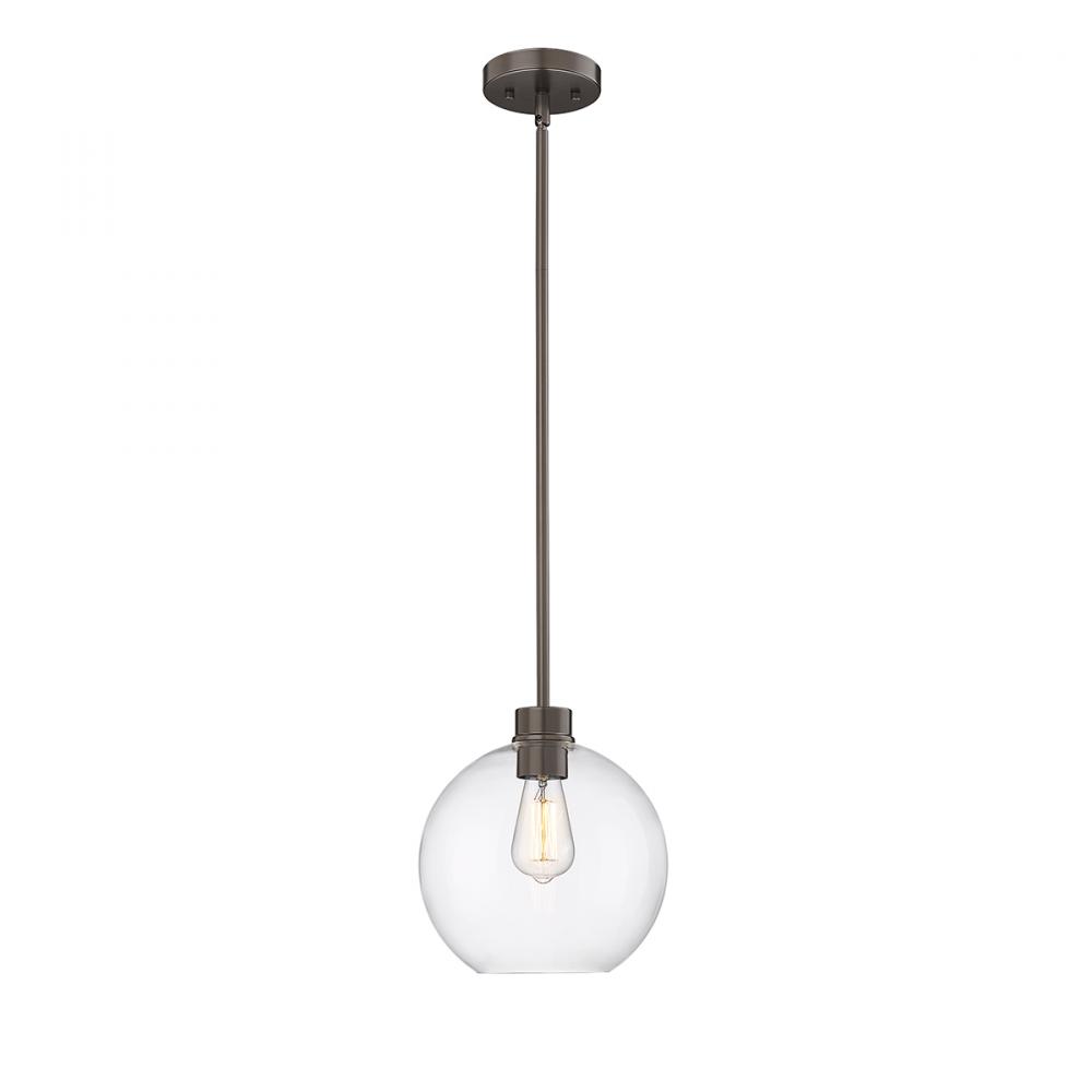 Basin 1-Light Outdoor Hanging Pendant Powder Coated Bronze