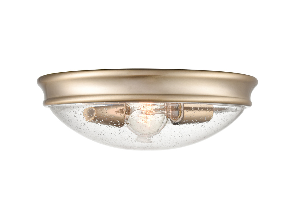 2-Light Flushmount Lighting Modern Gold