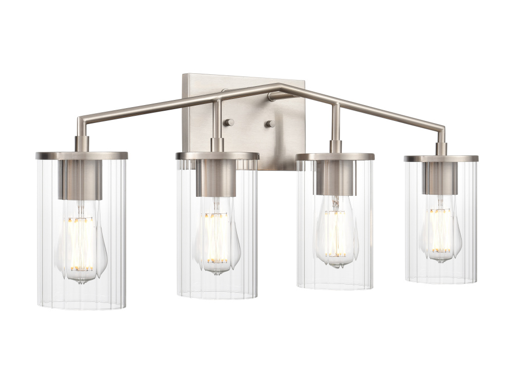 Beverlly 28&#34; Wide 4-Light Vanity - Brushed Nickel