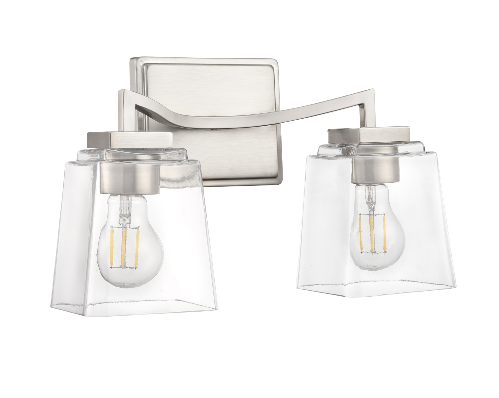 Avenna 14.5&#34; Wide 2-Light Vanity - Brushed Nickel