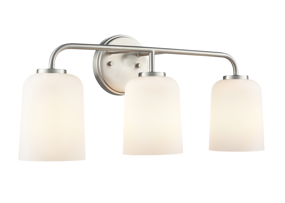 Laphia 22&#34; Wide 3-Light Vanity - Brushed Nickel