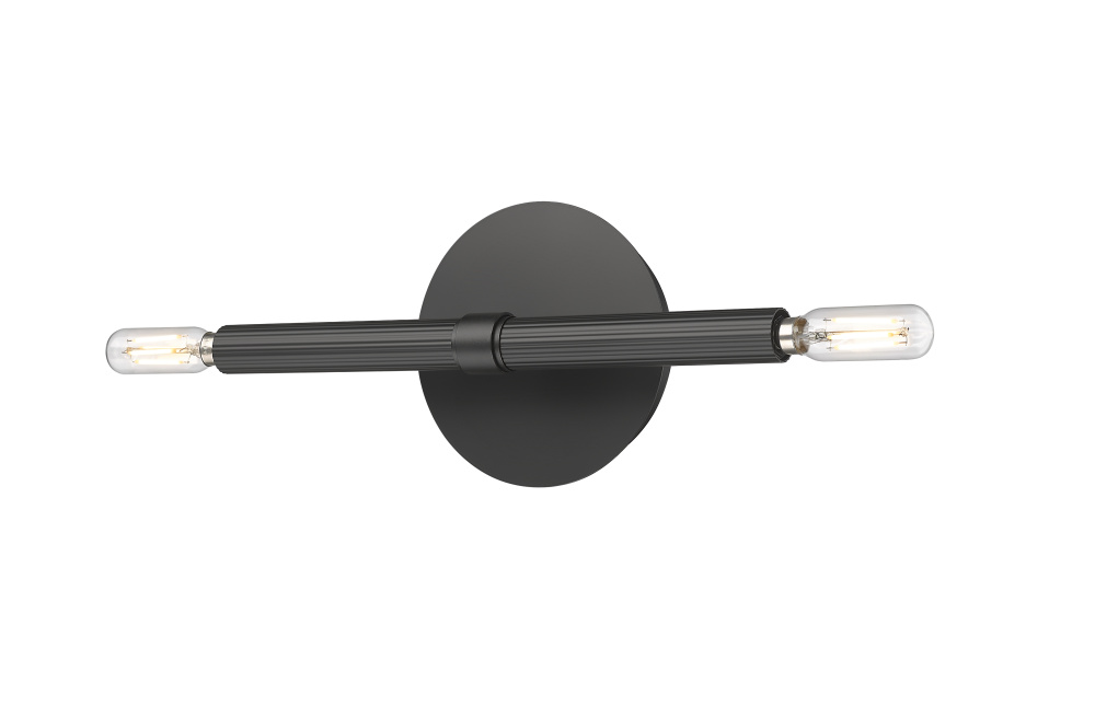 Skyva 5.75&#34; High 2-Light Wall Sconce - Matte Black