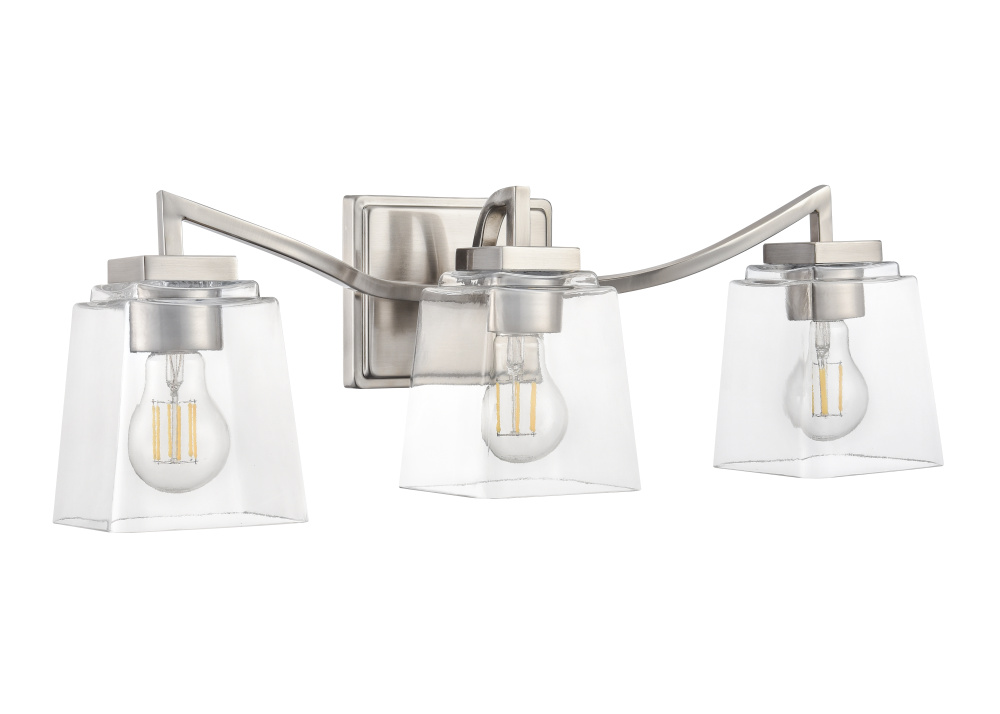 Avenna 23.5&#34; Wide 3-Light Vanity - Brushed Nickel