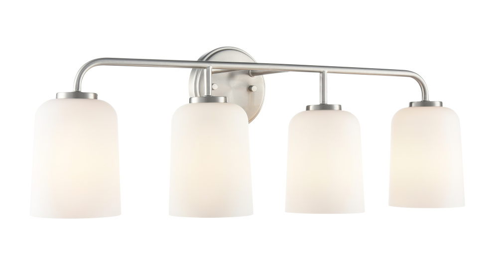 Laphia 28&#34; Wide 4-Light Vanity - Brushed Nickel