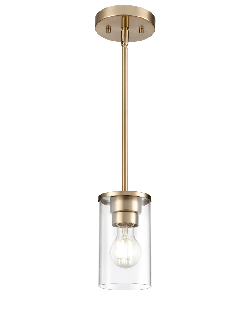 Verlana 5&#34; Wide 1-Light Pendant - Modern Gold