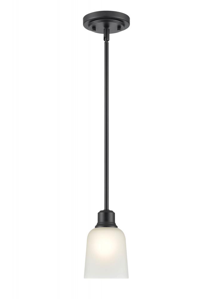 Amberle 1-Light Mini-Pendant light Matte Black