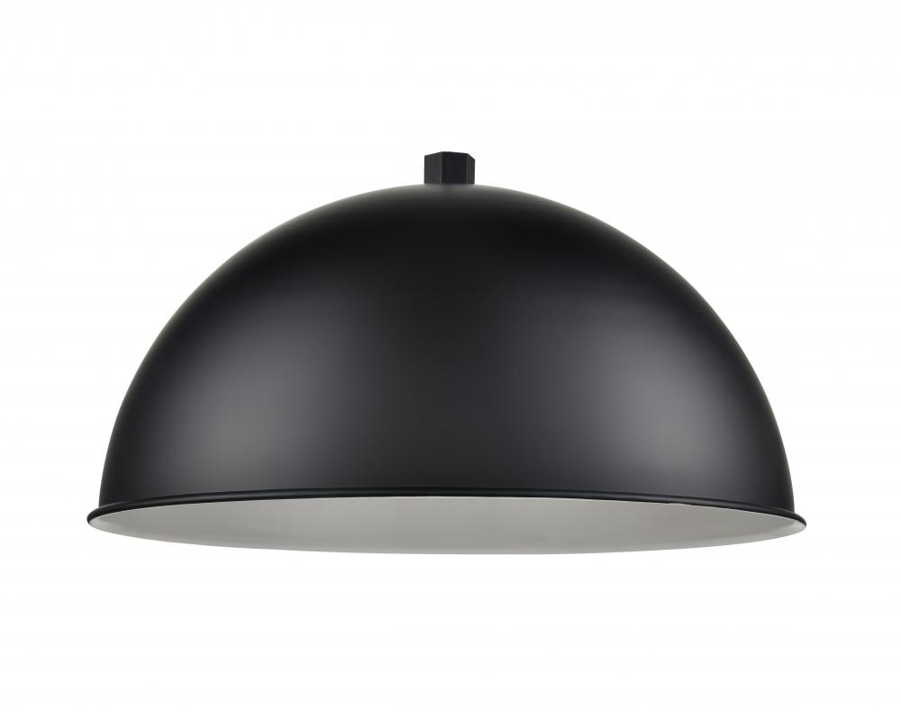 R Series 1-Light Wide Deep Bowl Satin Black