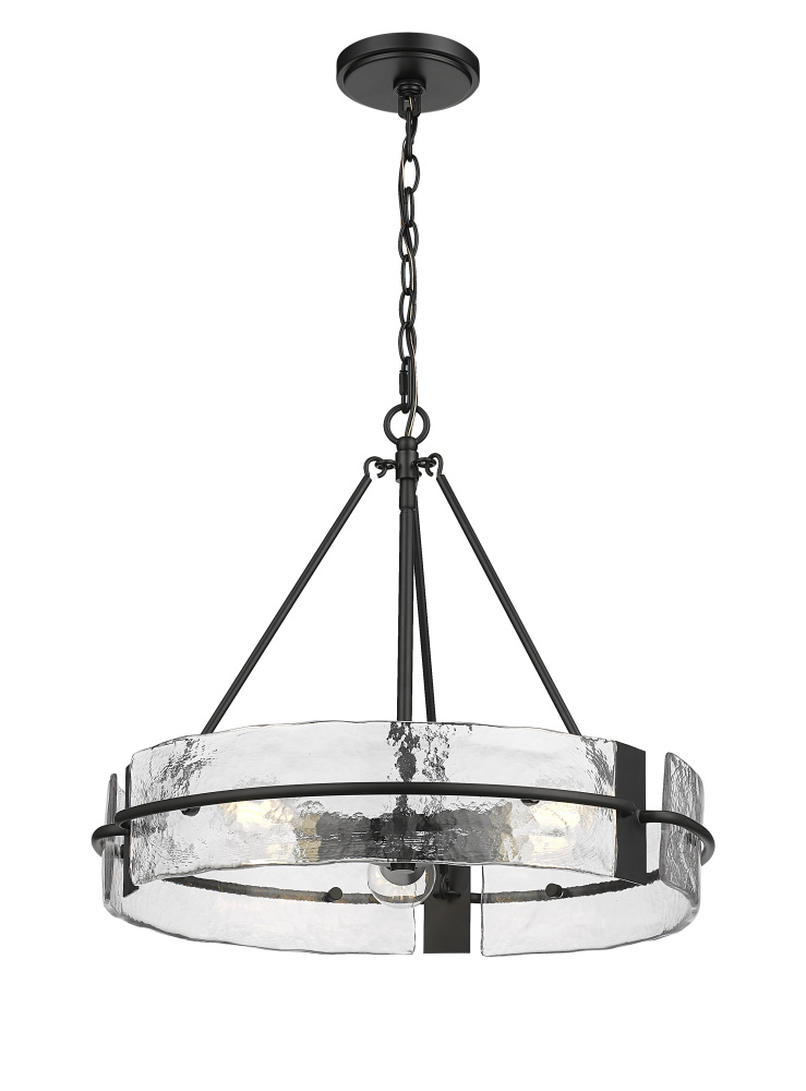 Rezi 20&#34; Wide 3-Light Pendant - Matte Black