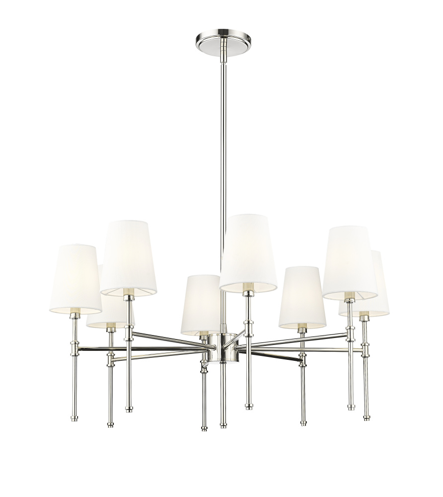 Adorra 30&#34; Wide 8-Light Chandelier - Polished Nickel