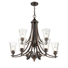 Millennium 1469-RBZ - Natalie 9-Light Chandelier Ceiling Light Rubbed Bronze