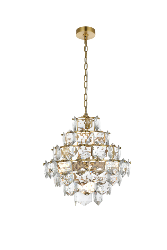 Pendant D20&#34;H20&#34;L11 Satin Gold