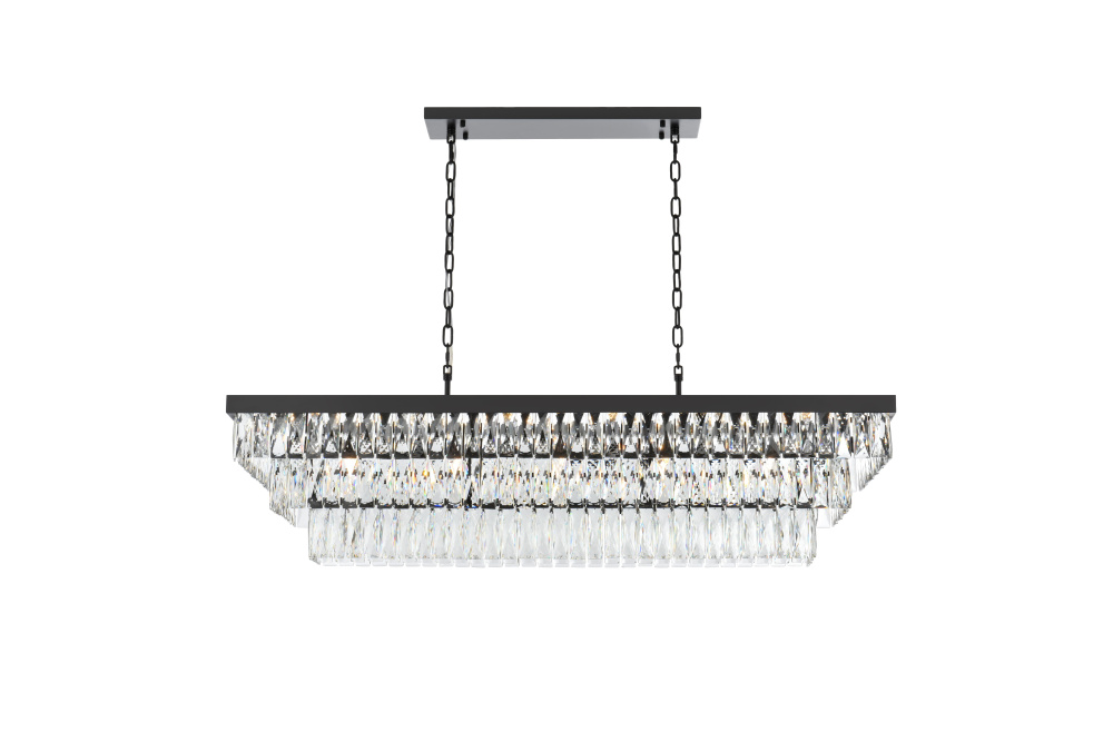 Pendant L48&#34;W16&#34;11.5&#34;L17 Black