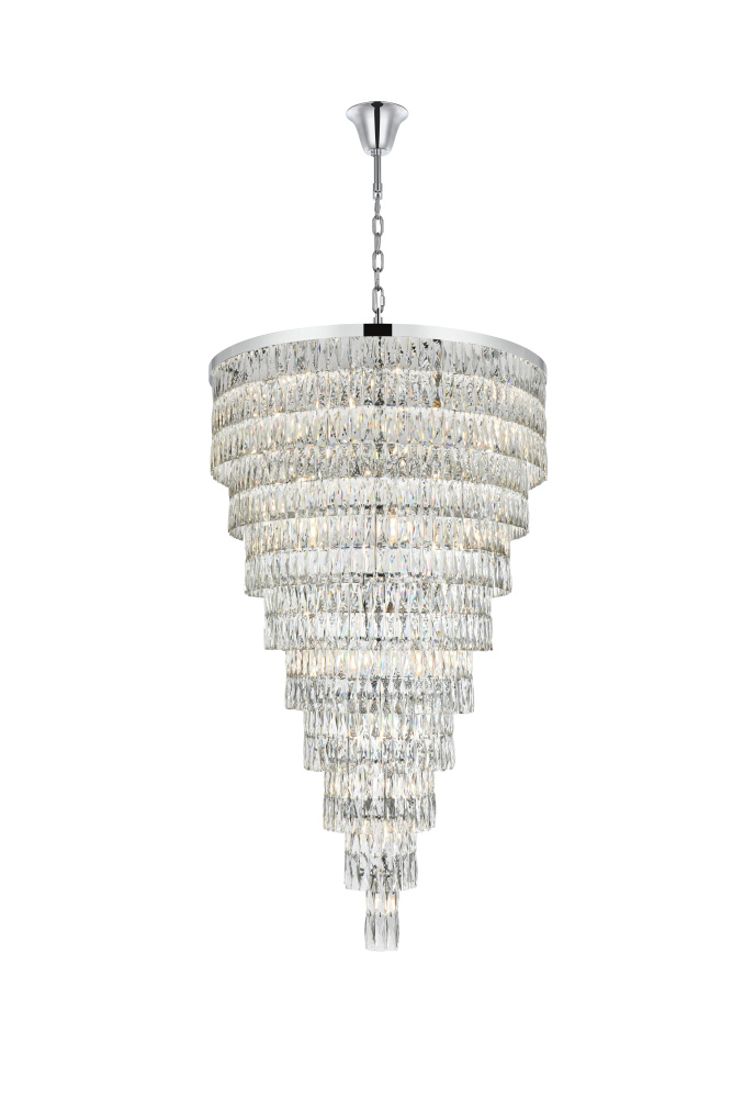 Pendant D41&#34;H68&#34;L61 Chrome