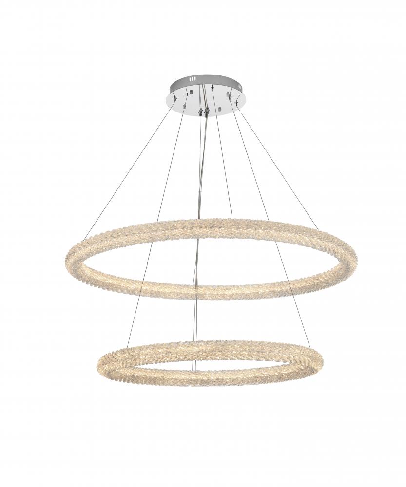 Bowen Hang D41.7&#34;+D31.5&#34;H12&#34;LED 106W L2 Chrome