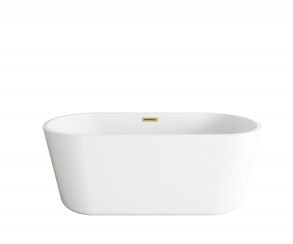 Bathtub 59.0&#34;27.5&#34;22.0&#34; GW with BGD drain kit