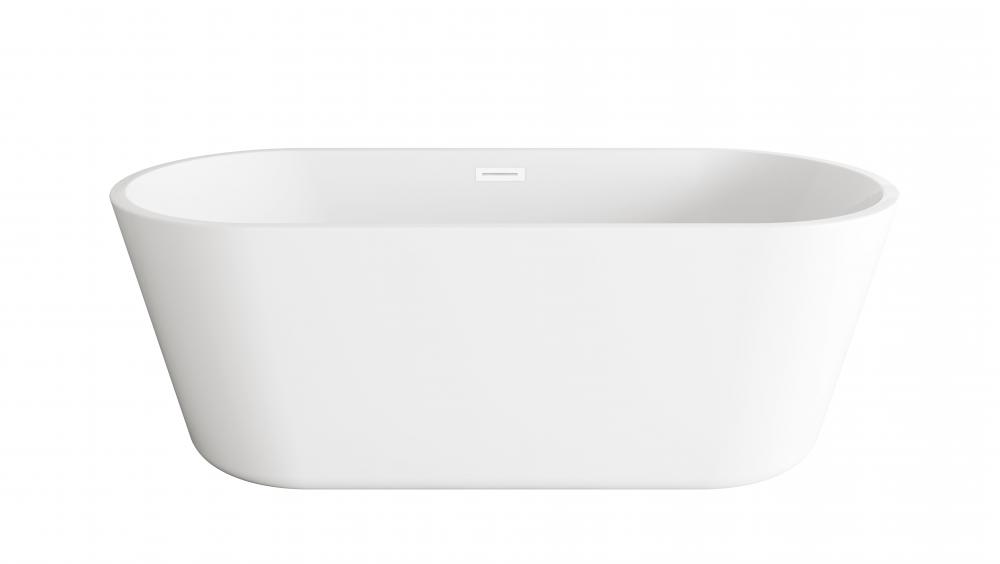 Bathtub 64.9&#34;28.3&#34;22.8&#34; GW with WHT drain kit
