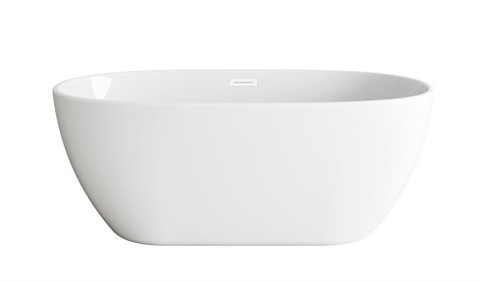 Bathtub 59.0&#34;28.3&#34;23.2&#34; GW with WHT drain kit