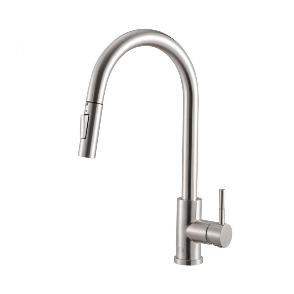 Kitchen Faucet 4 17/64&#34; × 1‘ 4-5/32&#34;  × 10 23/64&#34; brushed nickel