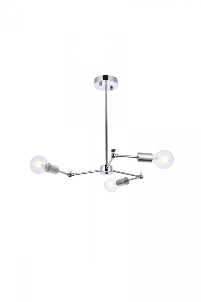 Furlong Pendant Lamp D28.4&#34;H1.6&#34; Chrome