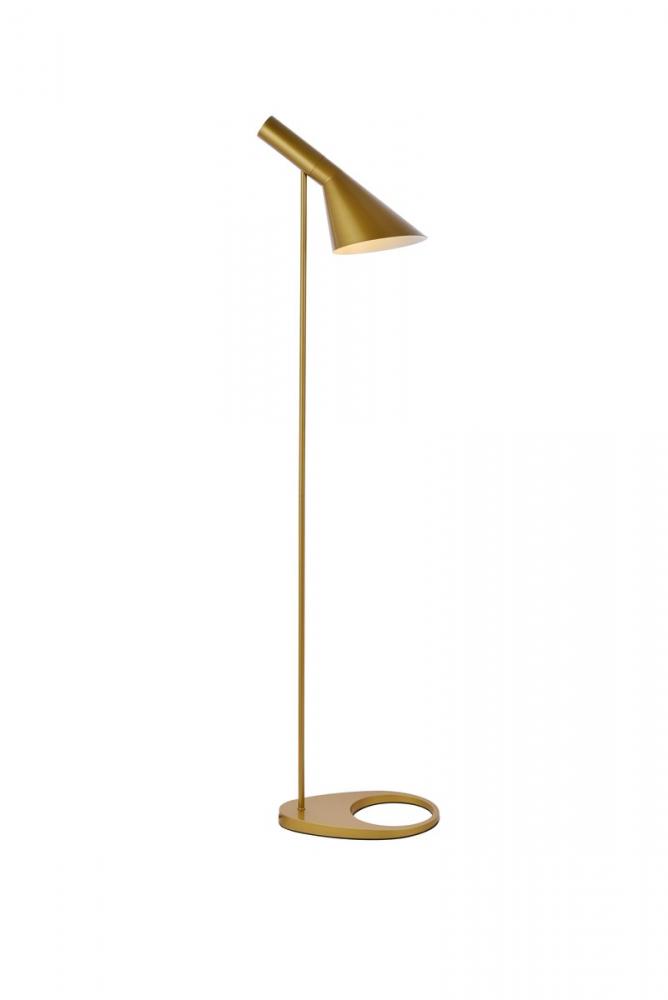 Juniper Floor lamp L13.7&#34;W7.7&#34;H49&#34; Brass