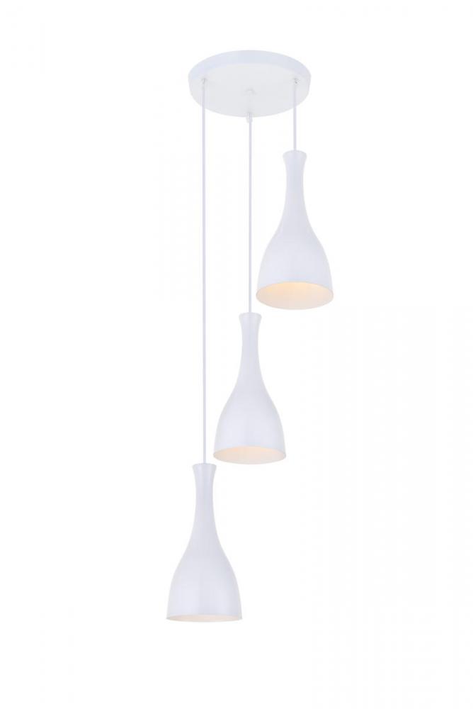 Aiken Hang D13.8&#34;H11.4&#34;L3 White