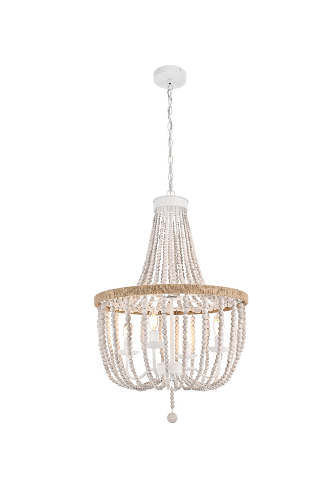 Pendant D20&#34; H47&#34; White