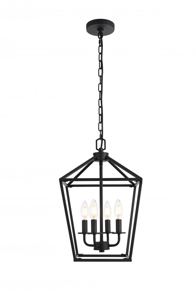 Patio/Indoor Hanging W11.8&#34;D11.8&#34;H18.4&#34; Black