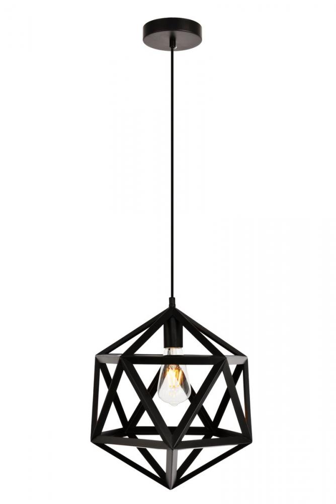 Redmond Collection Pendant D13.0&#39;&#39; H14.6 Lt:1 Black Finish