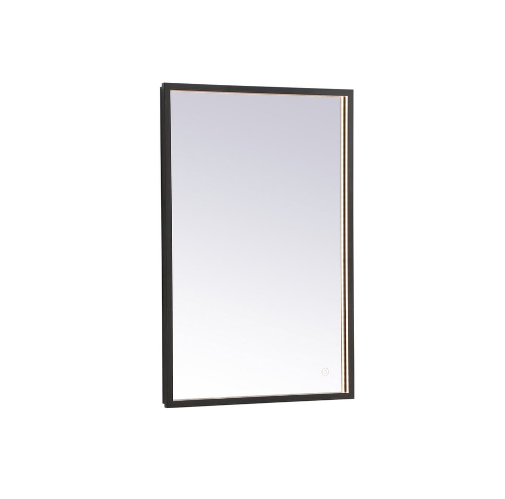 Pier 18x30 inch LED mirror with adjustable color temperature 3000K/4200K/6400K in black