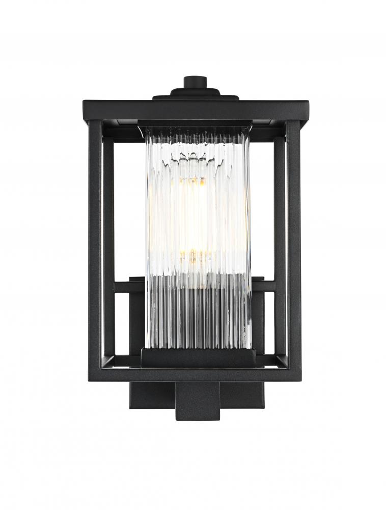 Wall sconce W6.5&#34; H11.5&#34; E8&#34; L1 Black