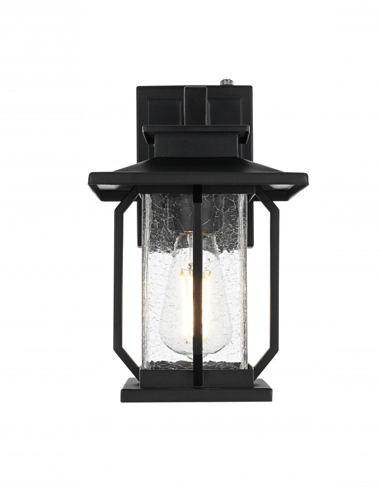 Wall sconce W7&#34; H12&#34; E8&#34; L1 Black