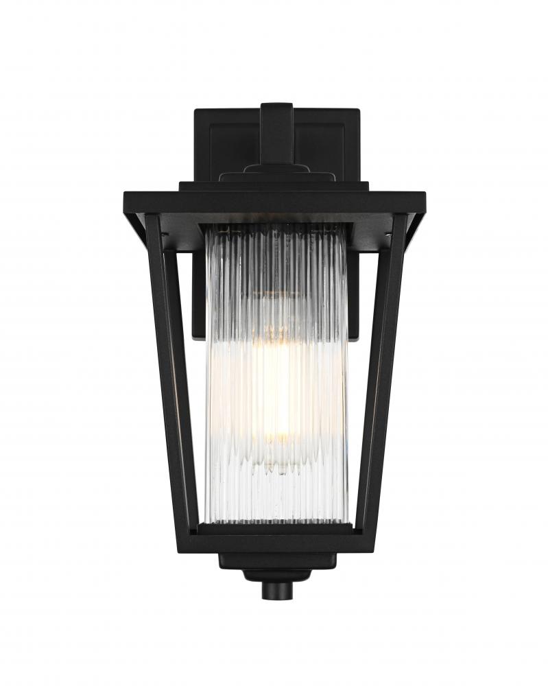 Wall sconce W6.5&#34; H13&#34; E8&#34; L1 Black