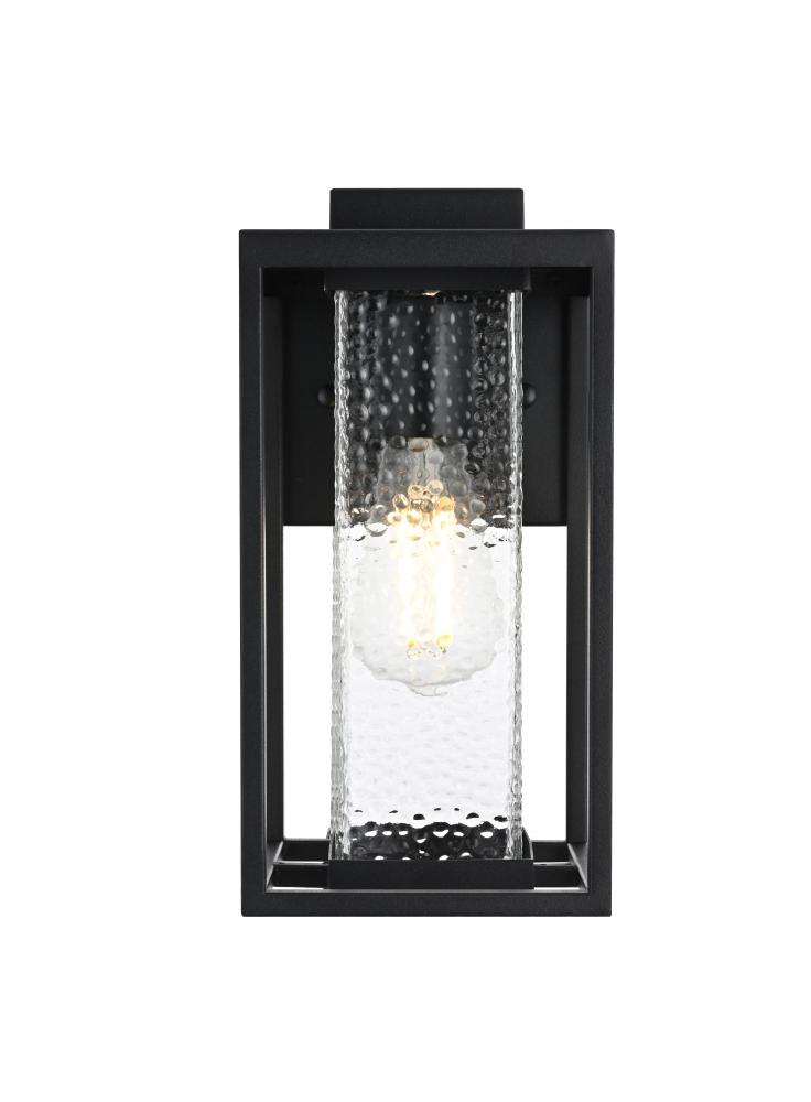Wall sconce W6&#34; H11.5&#34; E7&#34; L1 Black