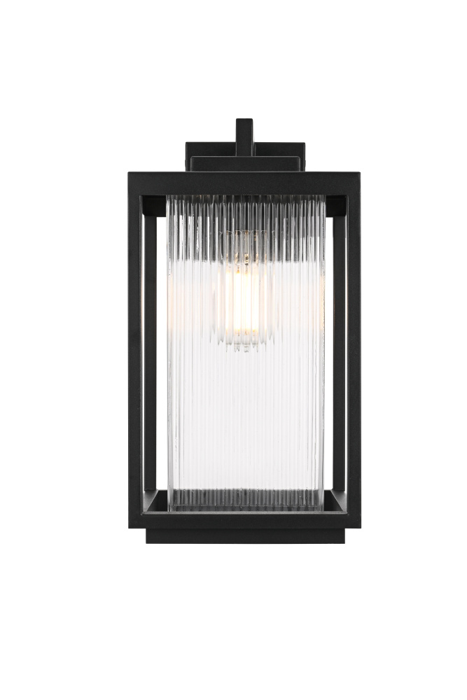 Wall sconce W8&#34; E9.5&#34; H15&#34; L1 Black (1Box)