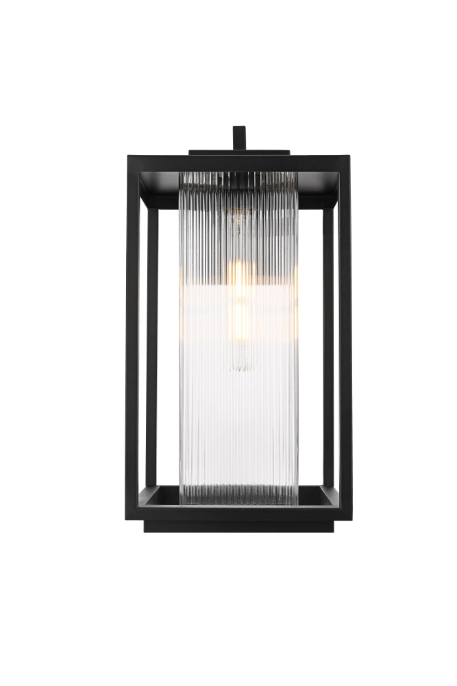 Wall sconce W10&#34; E11.5&#34; H19&#34; L1 Black (1Box)
